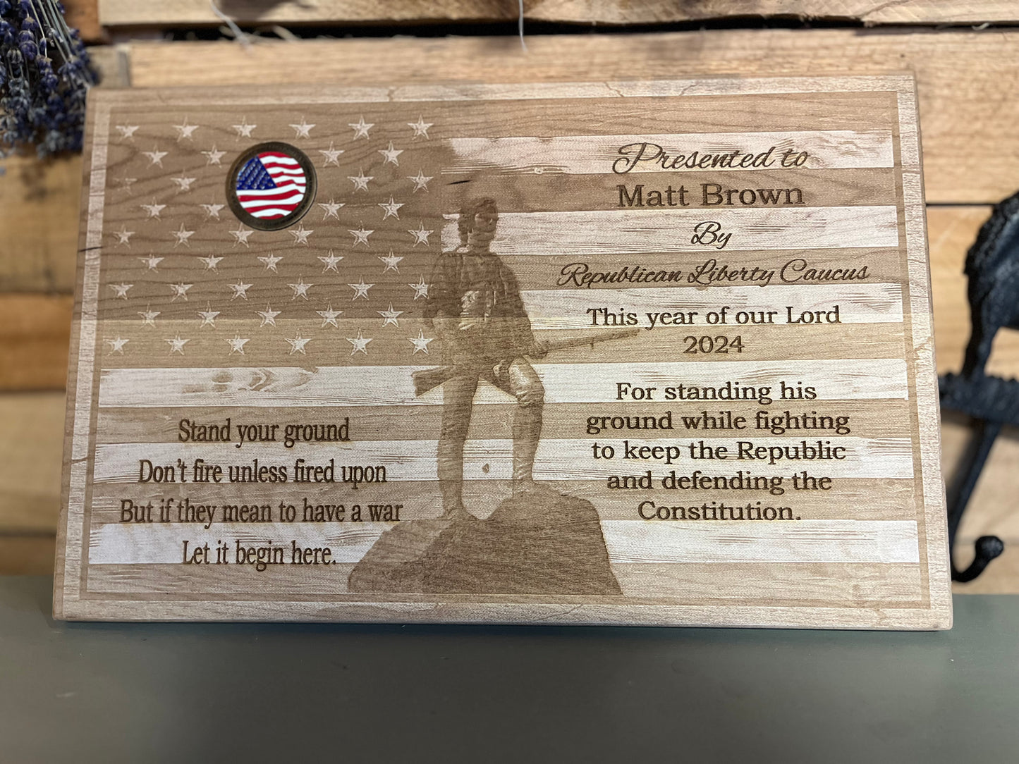 Customized Award or Achievement Plaque