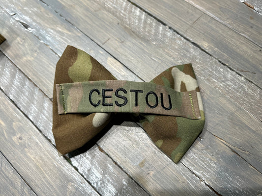 Tuxedo Bow | Personalized Army Keepsake