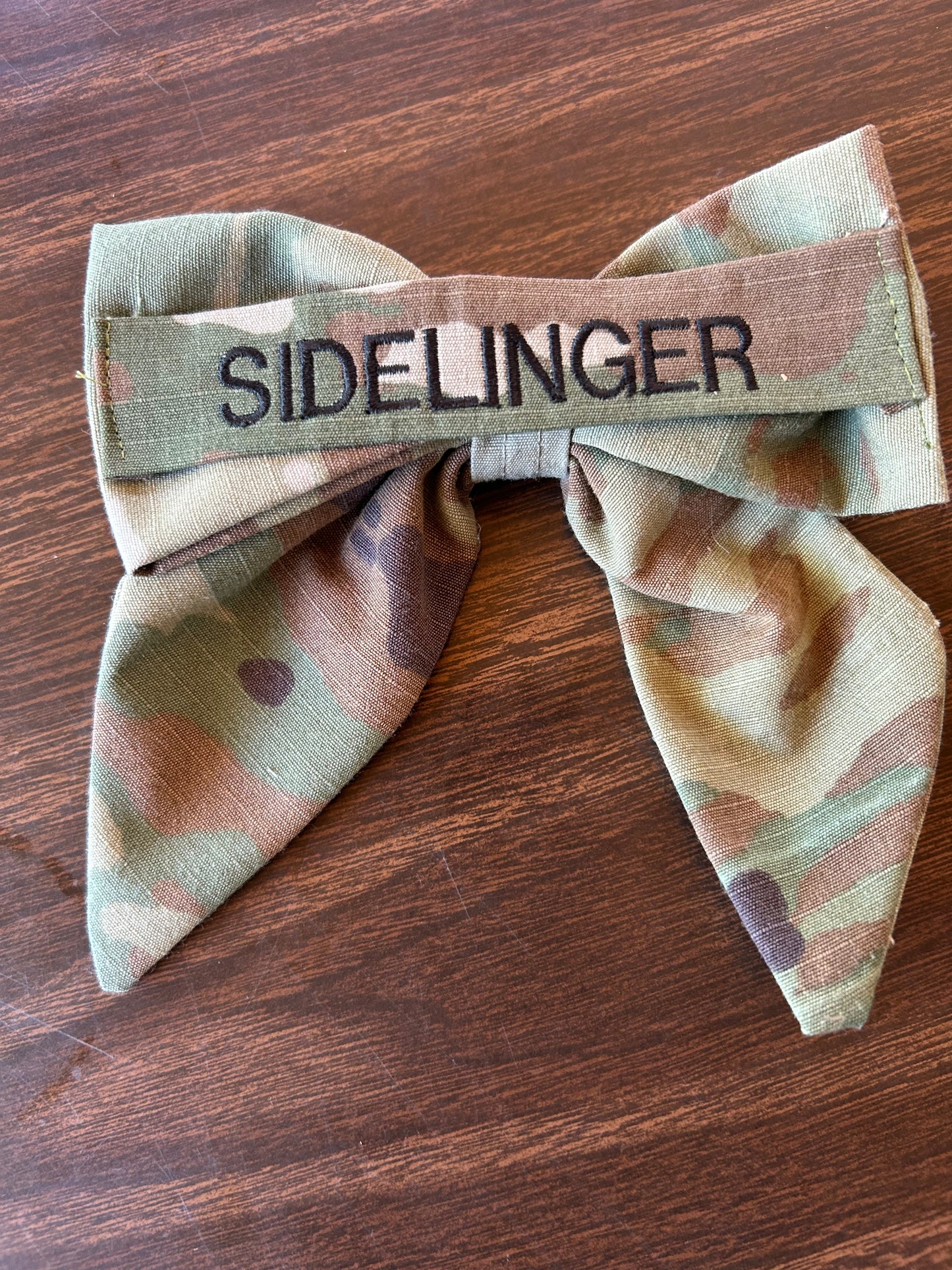 Sailor Bow | Personalized Army Keepsake