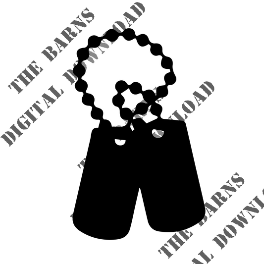 Dog Tags - Downloadable SVG File