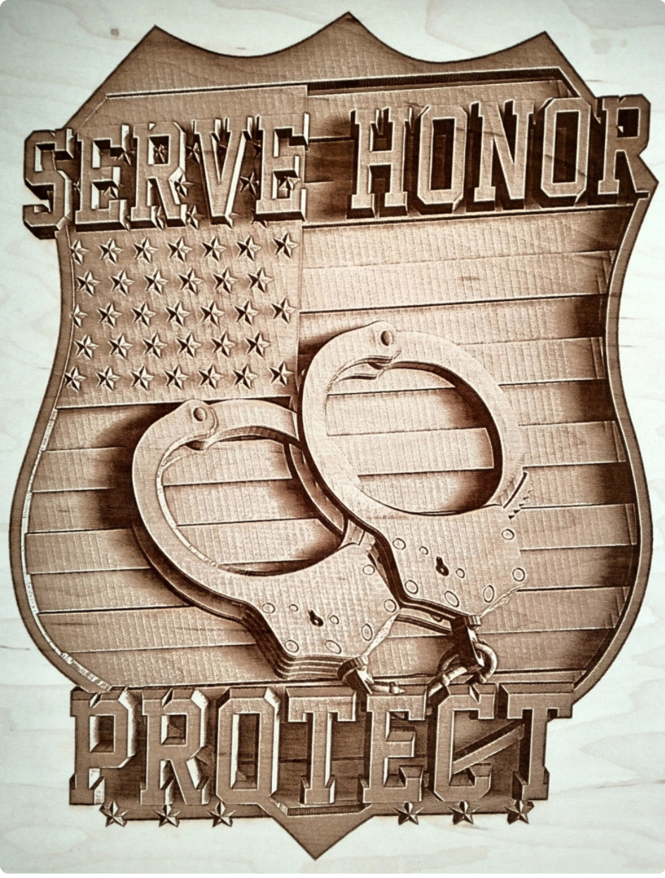 Serve, Honor & Protect | Law Enforcement Appreciation Plaque
